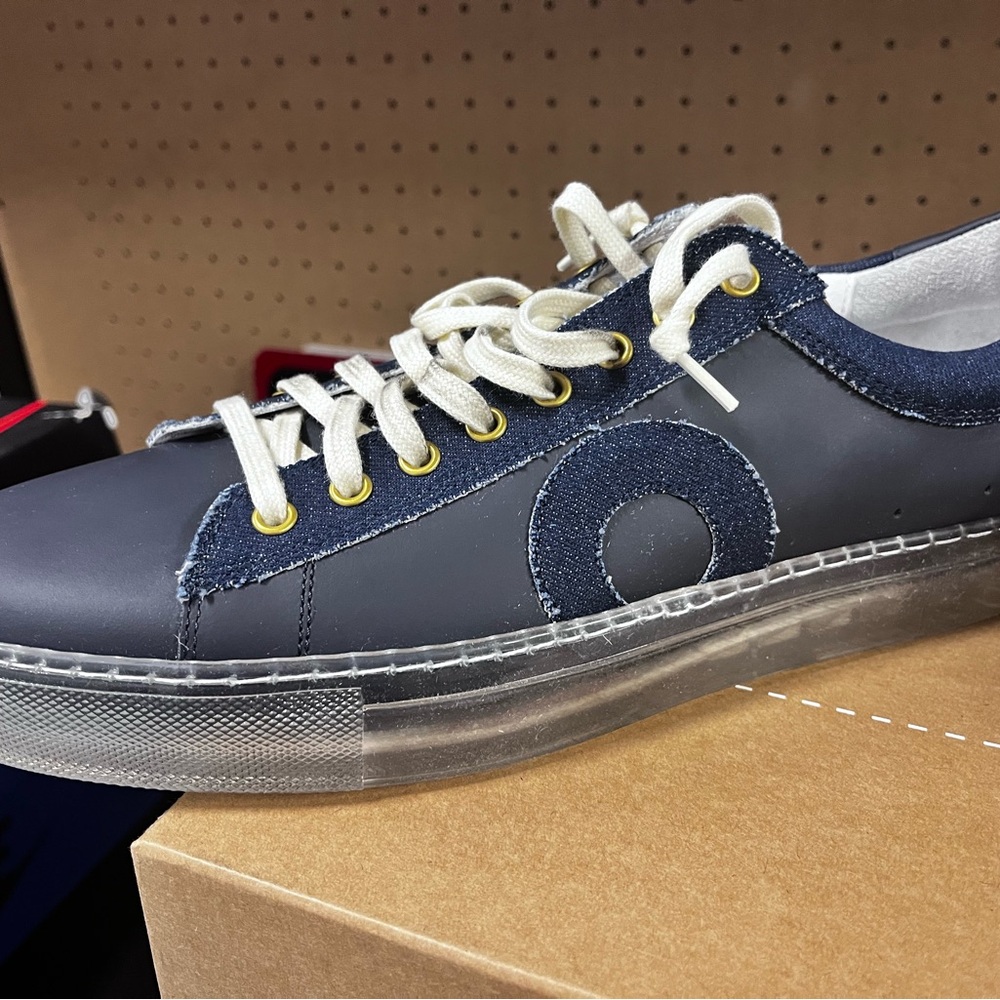 Oliver Cabell Navy/Ghost dress sneakers